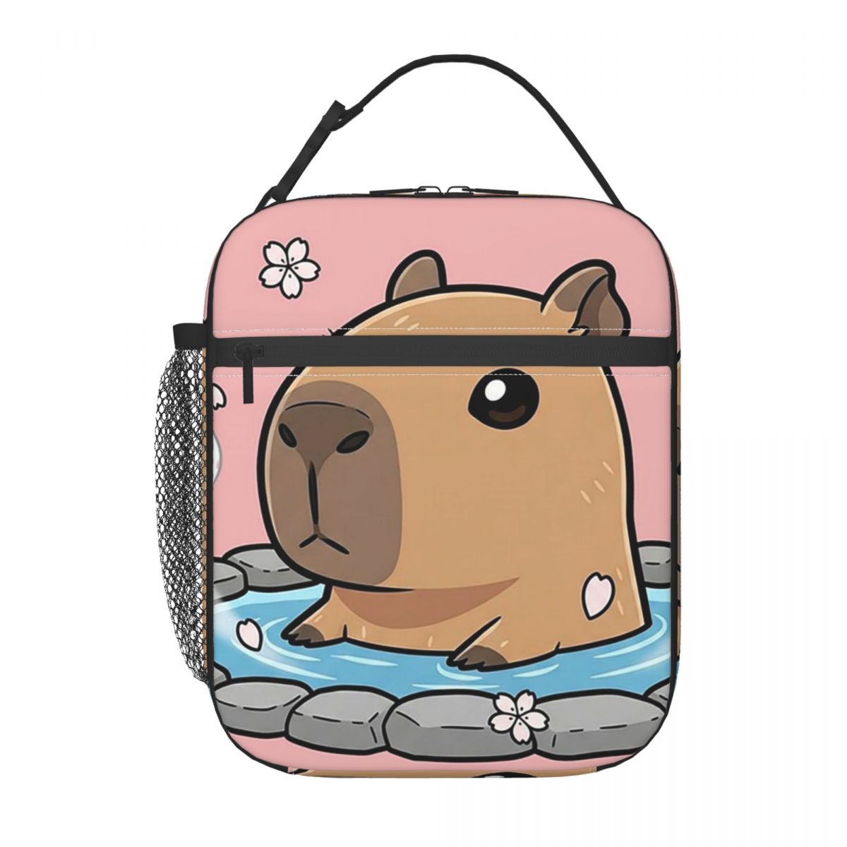 Bath Water Capybara Hot Spring Bubble Insulated Lunch Bag for Kids Cooler Thermal Food Box Tote Portable Lunch Boxes Container One Size 1580₽