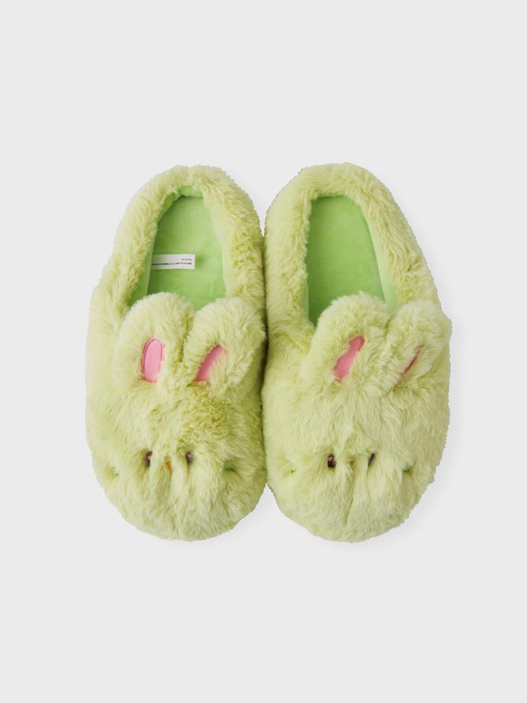Bunini Plush Room Shoes (Green)