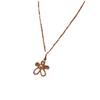 New Fashion Trend Unique Design Exquisite Sweet Flower Clavicle Necklace Ladies Senior Jewelry Birthday Party Gift Wholesale