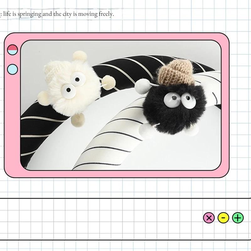 Cute Cartoon Cloth Car Steering Wheel Cover Women Car Steering Wheel Protector Universal 15 Inch Breathable and Comfortable