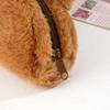 1PC Fluffy Capybara Plush Pencil Case Kawaii Cartoon Large Capacity Stationery Organizer Bag for Back To School Student