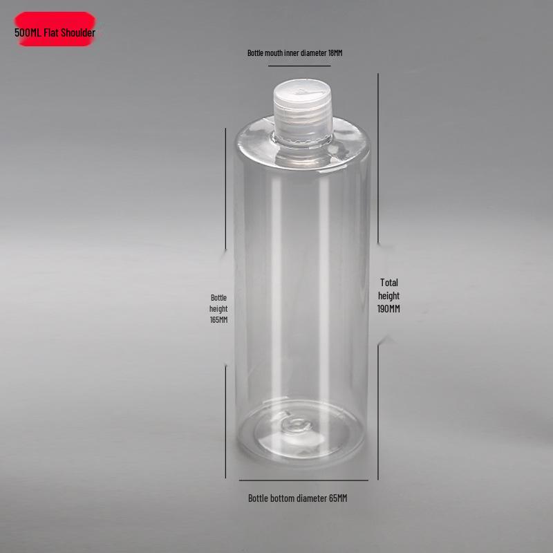 PET Transparent Flip-Top Liquid Dispenser Bottle, 10-50ml