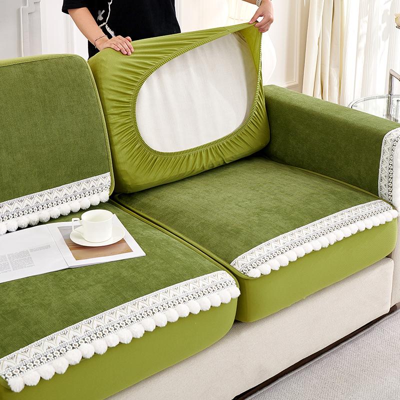 

Чехол для дивана All-Inclusive Universal Sofa Four Seasons Universal Modern Simple Chenille Non-Slip Sofa Cushion 60*60cm