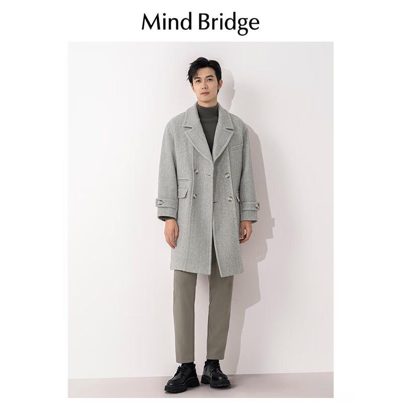 

Mind Bridge Men s Wool Blend Overcoat L