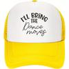 Ill Bring The Crazy Slogan Trucker Hat Funny Adult Unisex Polyester Baseball Cap Casual Party Gift