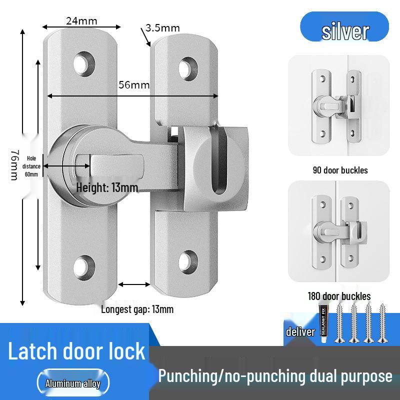 Aluminum Alloy Sliding Door Lock Clasp