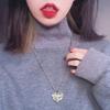 Fashion Trend Niche Bear Love Pendant Collarbone Chain Temperament Simple Cold Wind Adjustable Long Chain Necklace