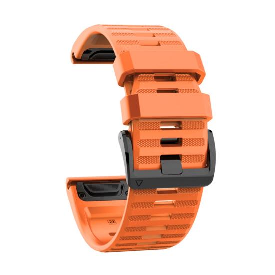 

22mm Silicone Quick Release Watch Strap Band for Garmin Fenix 6 5 оранжевый