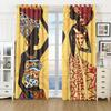 Luxuriöse Afrikanische Tanzende Frau Mann Kostenloser Versand Fenstervorhang für Wohnzimmer Kinderzimmer Badezimmer Küche Tür Heimdekor 2 Stück