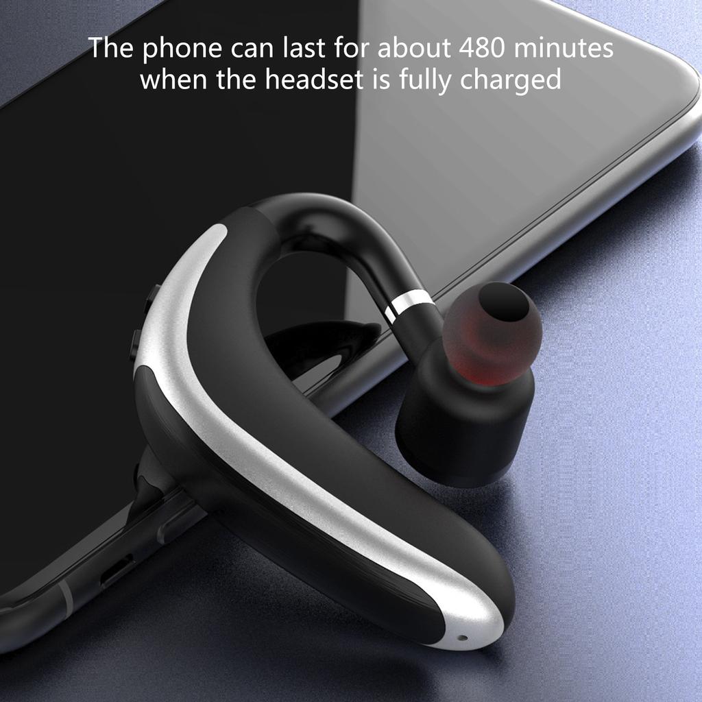 Bluetooth-compatible5.0 Earphone Ear Hook Wireless Earbud Single Ear For Driving