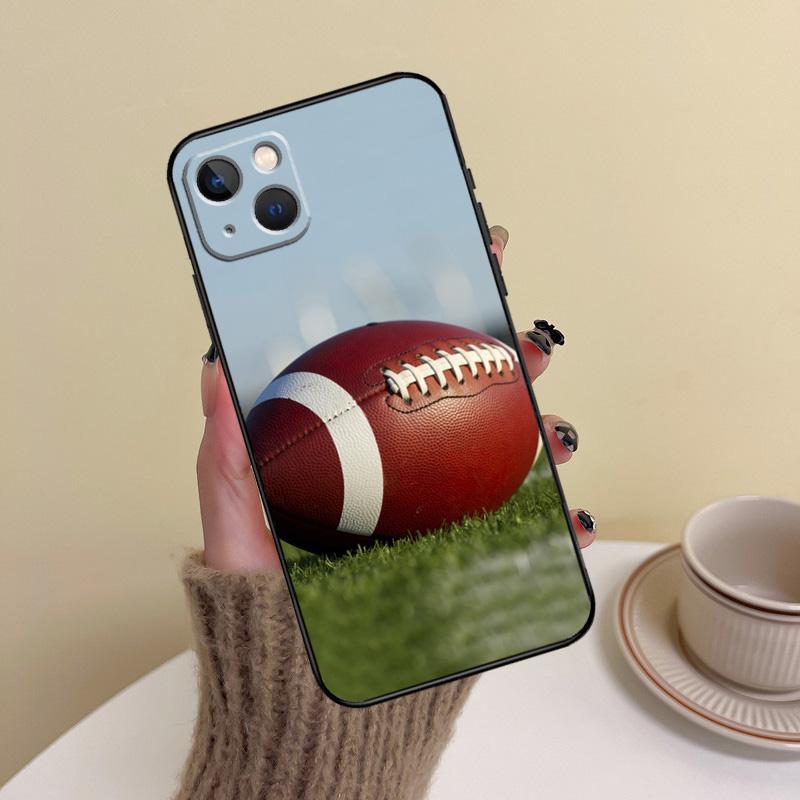 Rugby Ball Set Team Handyhülle Für iPhone 17 16 15 14 13 11 12 Pro Max mini 15 16 Plus 16e 17 Air Hülle Funda