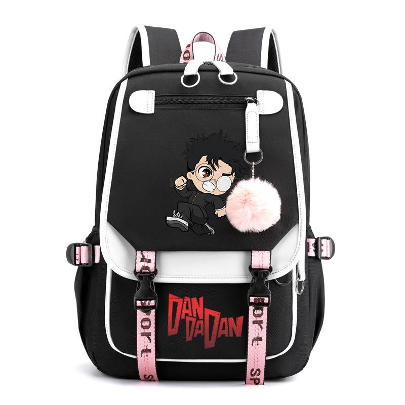 Bold Party Dandadan Surrounding Anime School Bag Fashion Male Female Versatile Elementary and Secondary School Student Lightweight Backpack