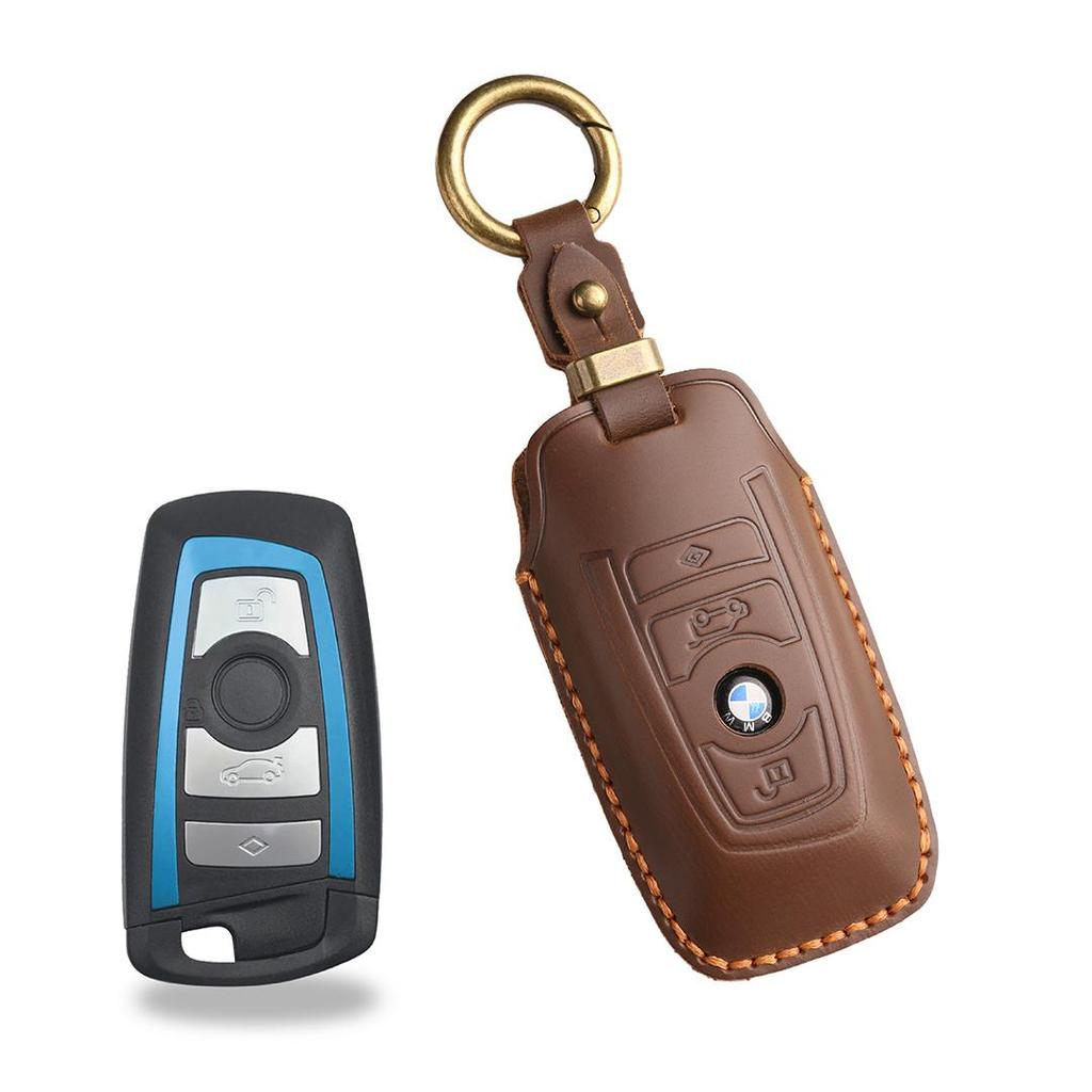[BMW] Car Key Cover Cowhide Handmade Suitable for X1 X2 X3 X4 X5 X6 X7 M5 3 Series 5 Series