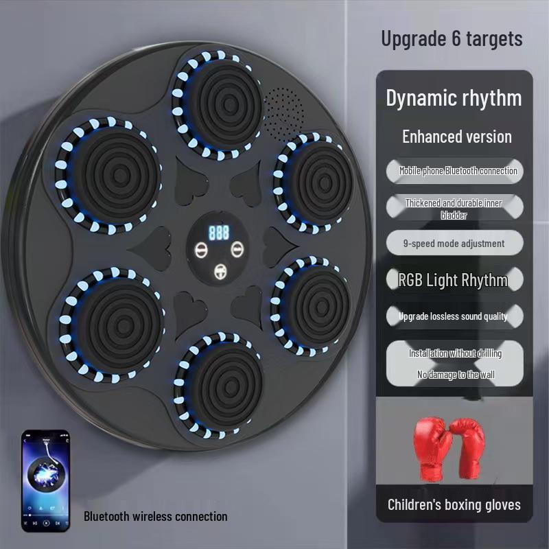 Home Fitness Smart Boxing Wall with Bluetooth Music Trainer