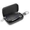 Lightweight Car Key Cover Twill PU Leather Zipper Key Case Simplicity Mini Car Key Bag  Key Storage