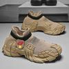 Men's Shoes Breathable Mesh New Flying Woven Casual Shoes Thick Sole One Pedal Lazy Sports Casual Shoes