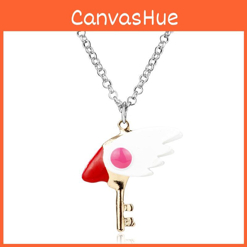 Adorable Sakura Cardcaptor Necklace Alloy Electroplated Unisex For Gift Wedding