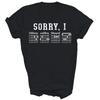 Sorry Idgaf Guitar Chords Guitarist Shirt Gift Women Men Unisex T-Shirt