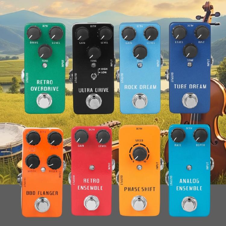 Guitar Overdrive Pedal with Vintage Tone Reproduction Guitar Effects Suitable for Various Music Styles and Settings