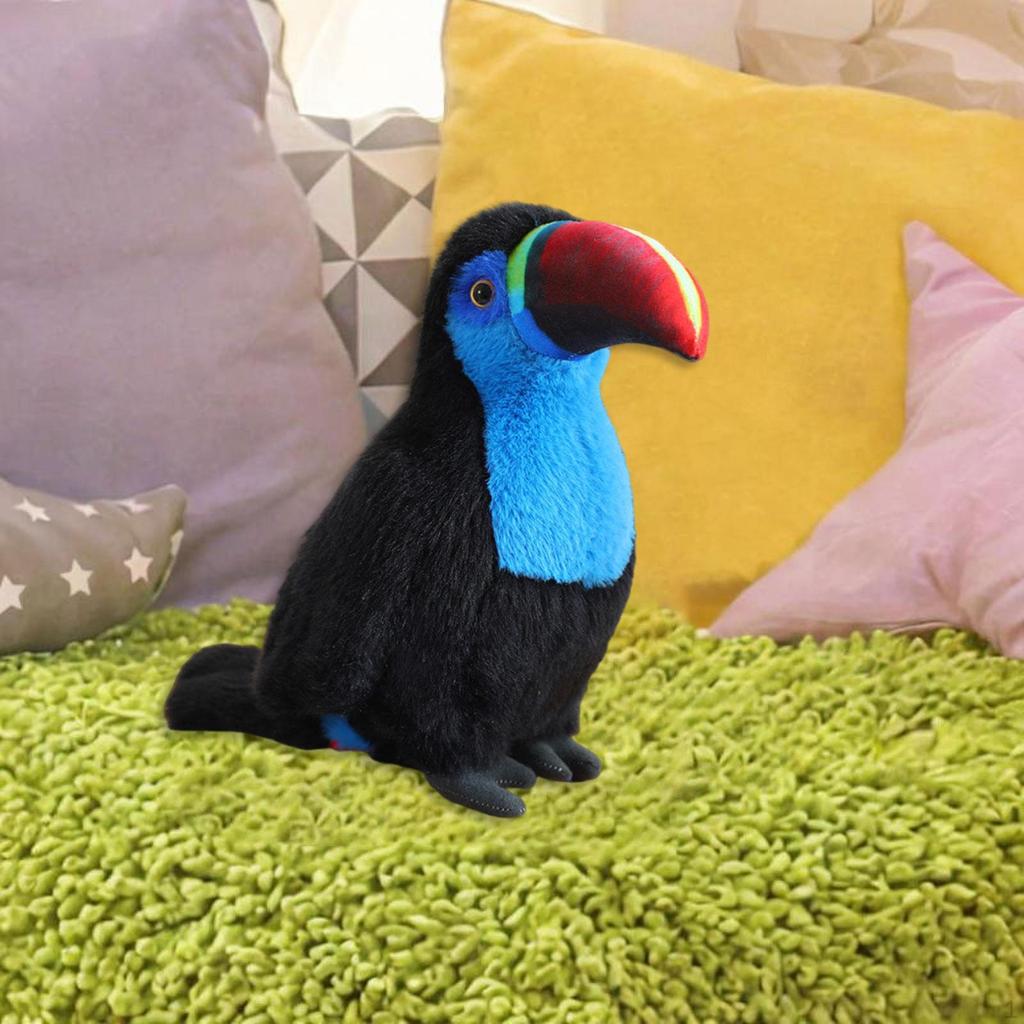 Tukan Spielzeug Realistisch Kuschelig Dekoration Gastgeschenke Multifunktionales Geschenk Stoffpuppe Robust für