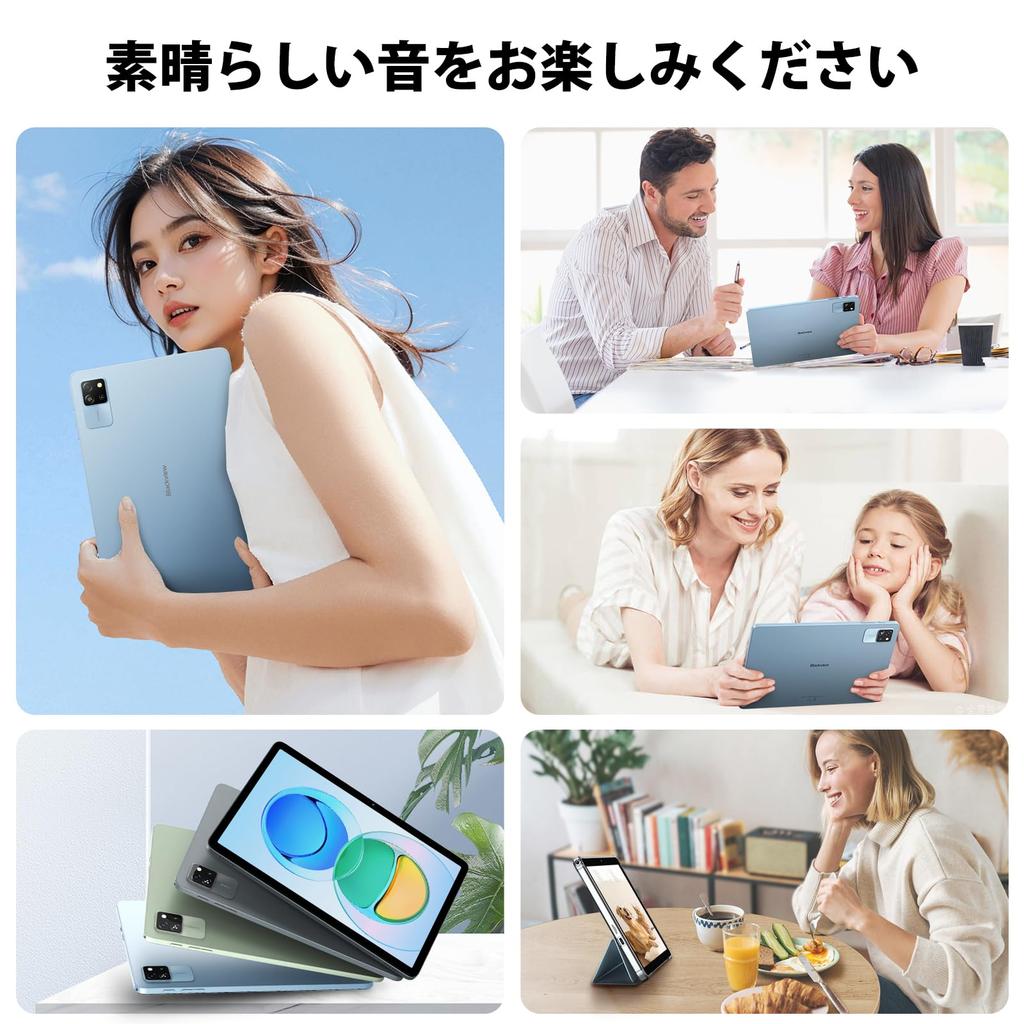 Blackview Tab60 WiFi Android 14 Doke PC Mode 12GB 128GB 1TB A523 Widevine L1 Netflix 5100mAh WiFi 6 BT Face Recognition GMS OTG Wireless Android