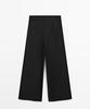 Masimodutti Pintuck Detail Satin Pants