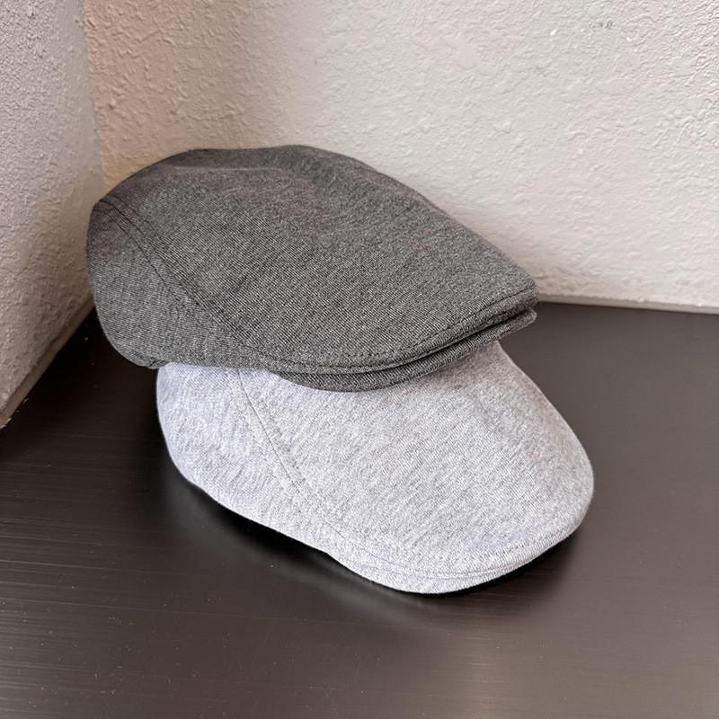 Retro Solid Color Urban Baseball Cap Short Brim Breathable Cotton Wear Casual