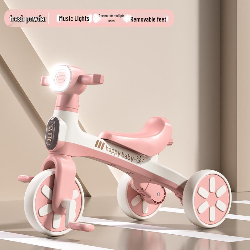 Multifunctional Children's Tricycle & Balance Bike with Music - Lightweight Outdoor Pedal Stroller
