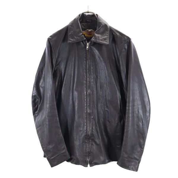 HARLEY DAVIDSON Cowhide leather jacket dark brown genuine leather Men's Used