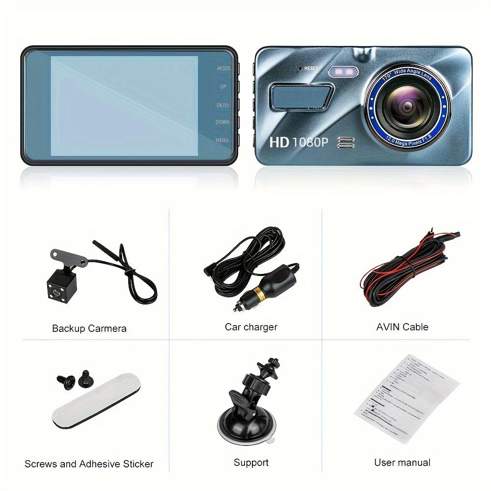 Car DVR 2 Cameras  4.0 Inches Dash Cam Car Video Recorder Auto Registrator Dvrs Dash Cam with Dual Ways Cameras Car Accessories