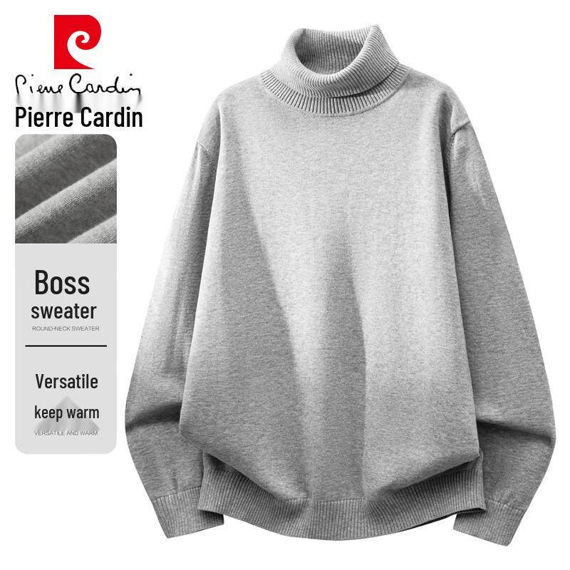 

Pierre Cardin Men s Solid Turtleneck Knit Sweater L
