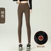 Grey Shark Pants Women Wear Autumn and Winter High Waist Thin Yoga Leggings Warm and Velvet Leggings Nine Points