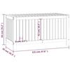 VidaXL Garden Storage Box Honey Brown 121x55x64 Cm Pine Wood 823846