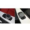 Multimedia Button Frame Cover Knob Trim Sticker For BMW F20 F30 F10 Carbon Fiber