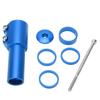 Mountainbike Vorbau Erhöhung Aluminiumlegierung Fahrrad Lenker Erhöhungsadapter für 28,6 mm 1,13 Zoll Gabel Blau