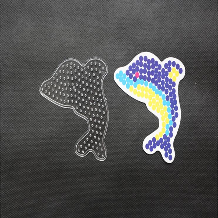 Non-Toxic Yant Jouet 5Mm Mini Pegboard Animal Dog Duck Transparent Template Board Diy Figure Material Board Hama Perler Beads For Children