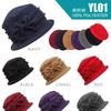 Womens Bell Beret Hat French elegant Vintage Floral Fleece Cloche Hat Classic Winter 1920s Bucket Hat