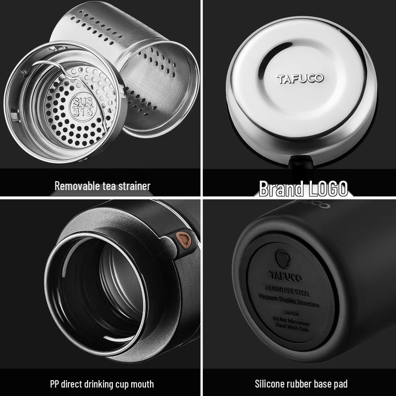 TAFUCO T6163 Earl 316 Stainless Steel Direct Drink Thermos