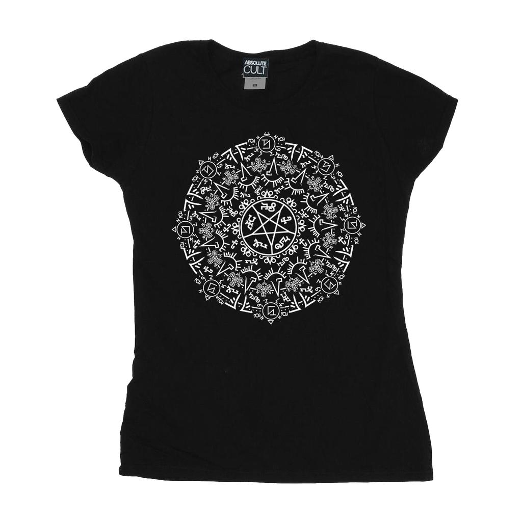 Supernatural Womens/Ladies Symbol Circle Cotton T-Shirt