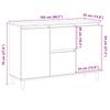 Sideboard Rustic Wood Look 102 x 35 x 70 cm Engineered Wood