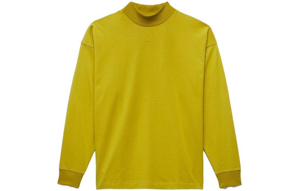 adidas T Shirts Unisex Yellow Half Turtleneck Moderate Straight Fit IR8488