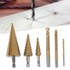 6pcs High Speed Steel Step Drill Bit Set 4-32mm High Speed Steel Bits  Woodworking