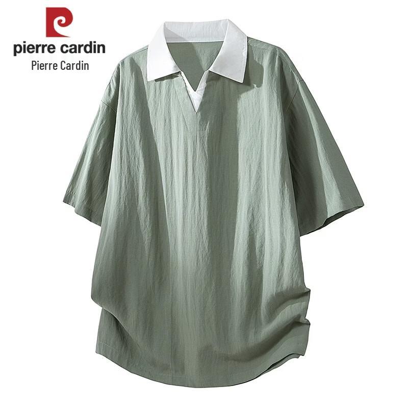Pierre Cardin Men s Tencel-Linen Blend Polo Shirt 2XL