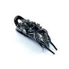 Elegant Korean Hair Bun Rhinestone Black Claw Clip
