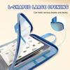 Gradient Mesh A4 File Folder, 4-layer Classified Storage, Portable with Handle, Ideal for Student and Office Use.
