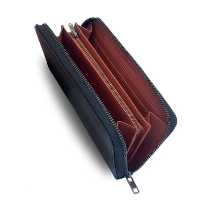 Interesting Wallet Men's Long Wallet Tochigi Leather Genuine Leather Large Capacity Professional Craftsmanship Anti-theft Coin Purse