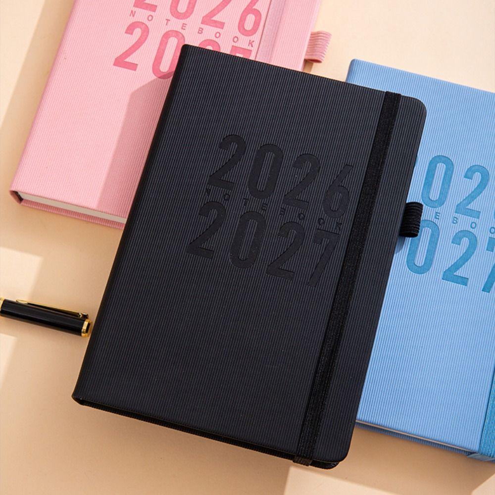 Pu Leather A5 Agenda Planning Notebook 12 Months To-do List Notebook  Stationery