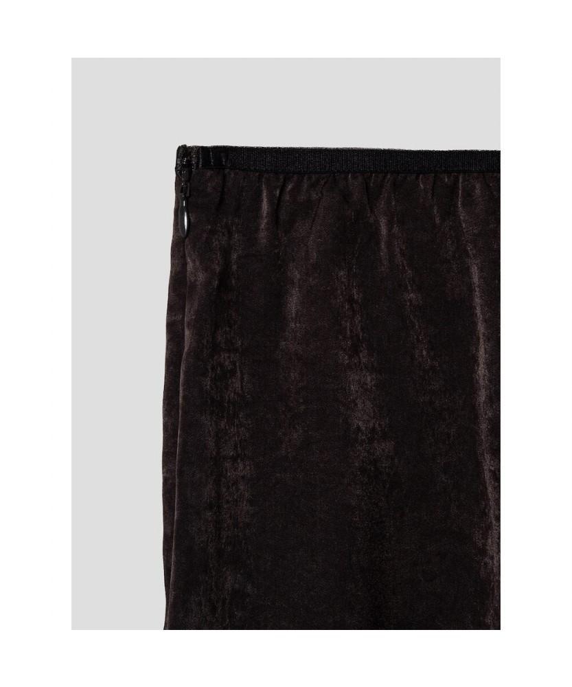 Anggae Brown Chouchou Cutout Skirt Brown