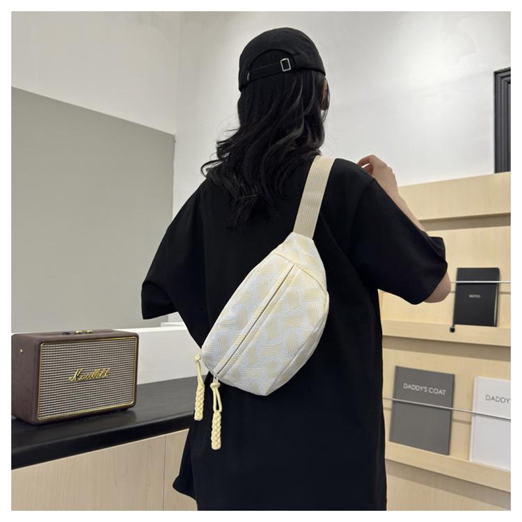 Women Oxford Sling Bag Large Capacity Crossbody Chest Bag Casual Shoulder Backpack Lightweight Travel Waist Pack
