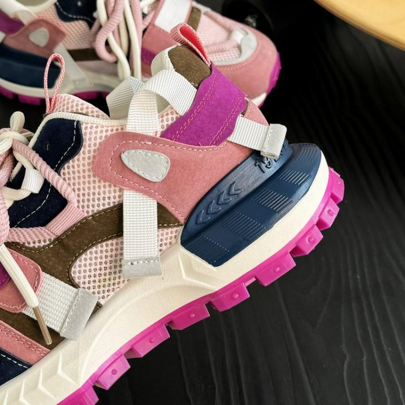 new thick soled daddy shoes mesh cloth breathable Forrest Gump shoes student sports casual board shoes women sneakers